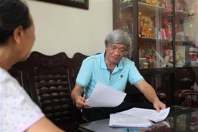 Le journaliste de Ha Huy Hiêp, ex-chef du Bureau de représentation de la VNA à Hô Chi Minh-Ville. Photo: VNA