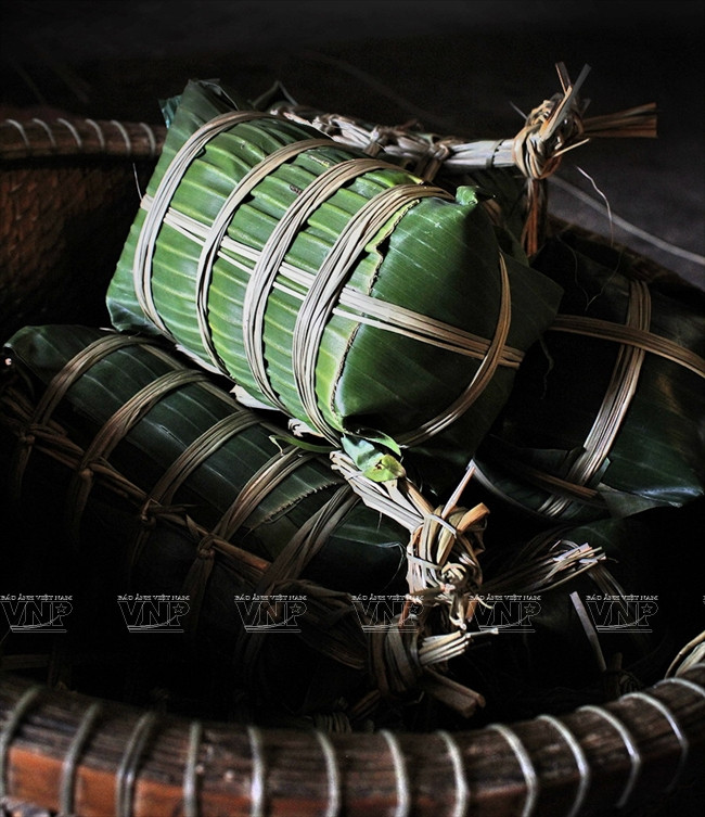 Le Bánh Tét avant la cuisson.