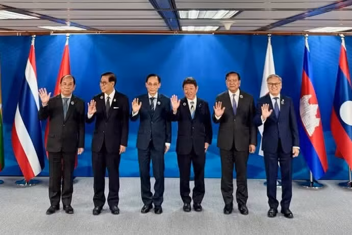 Les ministres des Affaires étrangères du Mékong et du Japon ont réaffirmé leur engagement à renforcer leur partenariat dans un esprit de co-création. Photo: Ministère vietnamien des Affaires étrangères