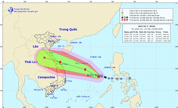 La tempête Noul devrait toucher la région Centre le 18 septembre ảnh 1 La tempête Noul devrait toucher la région Centre le 18 septembre ảnh 1