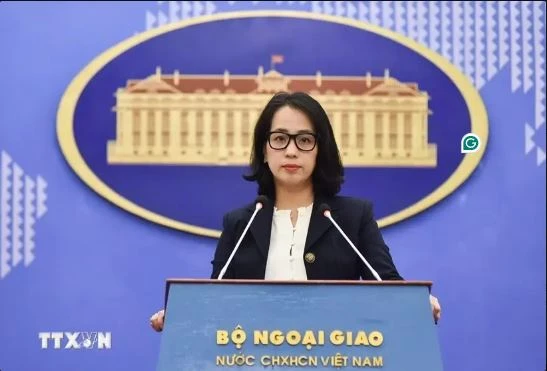La porte-parole du ministère des Affaires étrangères Pham Thu Hang. Photo: VNA