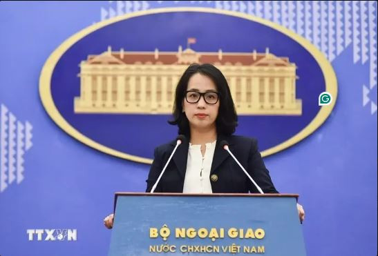 La porte-parole du ministère des Affaires étrangères Pham Thu Hang. Photo: VNA