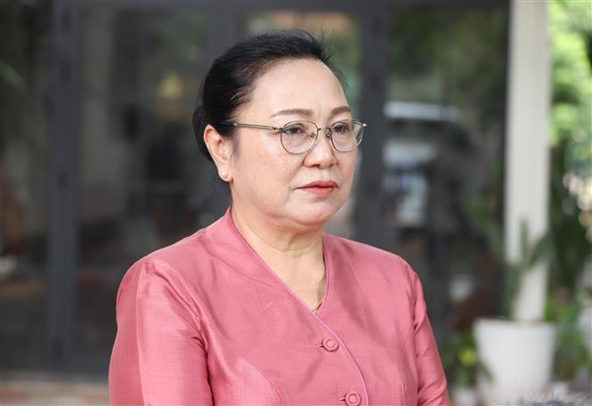 L’ambassadrice du Laos au Vietnam Khamphao Ernthavanh. Photo : VNA