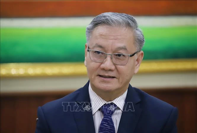 Le président de la Commission des relations extérieuses du Comité central du Parti popupulaire révolutionnaire lao (PPRL) Thongsavanh Phomvihane. Photo : VNA