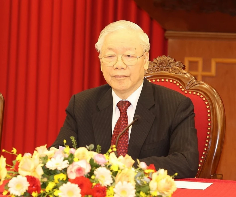 Le secrétaire général du Comité central du Parti communiste du Vietnam, Nguyên Phu Trong. Photo : VNA