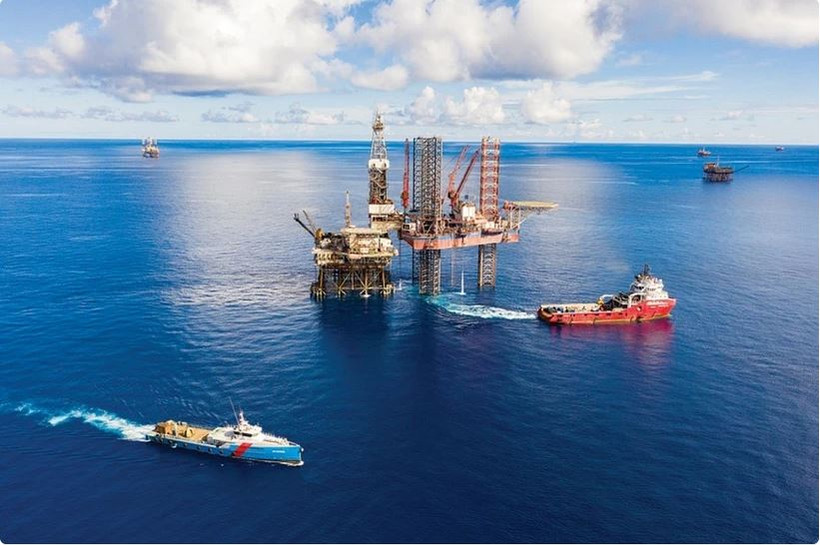 Plateforme d’exploitation pétrolière et gazière Tam Dao 03. Source : pnv.vn