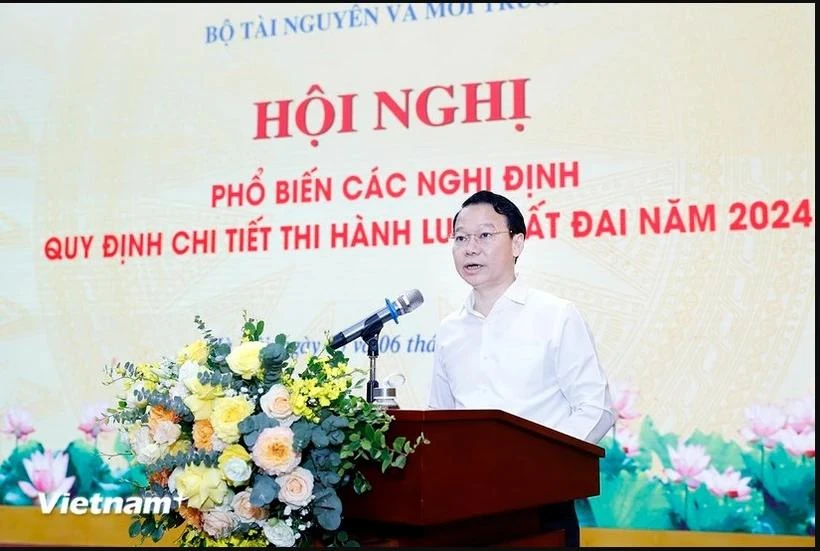 Le ministre des Ressources naturelles et de l’Environnement (MoNRE) Dô Duc Duy. Photo: VietnamPlus