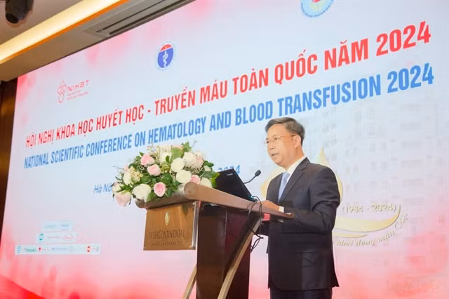Le directeur du NIHBT, Nguyên Hà Thanh, s’exprime lors de la conference. Photo gracieuseté du NIHBT