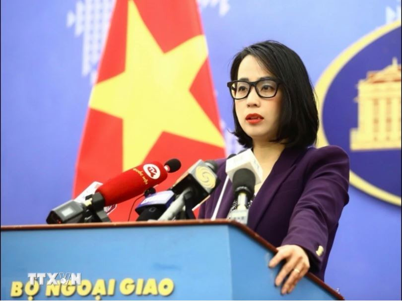 La porte-parole du ministère vietnamien des Affaires étrangères, Pham Thu Hang. Photo : VNA