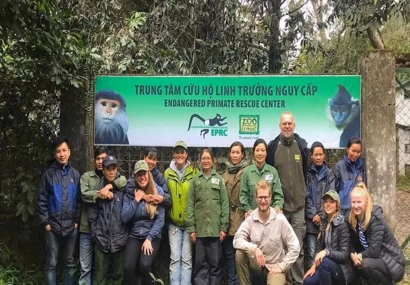 Visite du Centre de sauvetage des primates en danger.. Photo: NDEL