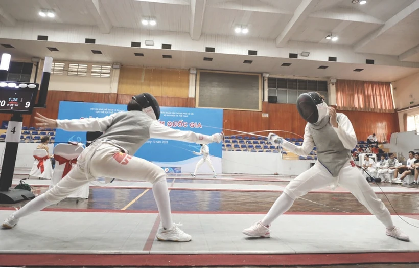 Jusqu’à présent, aucun escrimeur vietnamien n’est parvenu à valider son billet pour les JO de Paris 2024. Photo : VNA