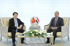 Le président Luong Cuong et le Premier ministre égyptien, Mostafa Madbouly. Photo: VNA