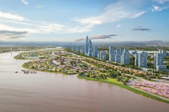 Perspective du projet d’investissement et de construction de l’Axe de l’avenue paysagère du fleuve Rouge. Photo: VNA