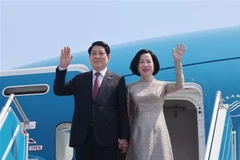 Le président de la République, Luong Cuong, et son épouse