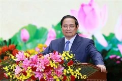 Le Premier ministre Pham Minh Chinh lors de l'événement. Photo: VNA