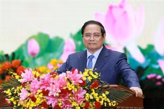 Le Premier ministre Pham Minh Chinh lors de l'événement. Photo: VNA