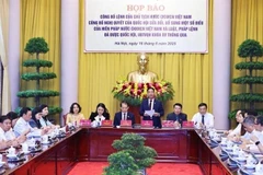 Panorama de la conférence de presse du Bureau présidentiel, le 16 juin 2025. Photo: VNA