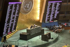 Panorama de la séance d’adoption de la Convention de Hanoï, dans l’après-midi du 24 décembre 2024. Photo : VNA
