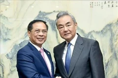 Le vice-Premier ministre et ministre vietnamien des Affaires étrangères, Bui Thanh Son (gauche), et le chef de la diplomatie chinoise, Wang Yi. Photo: VNA