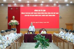 Panorama de la séance de travail. Photo: VNA