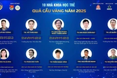 Dix jeunes scientifiques distingués par le Prix « Quả Cầu Vàng » 2025.