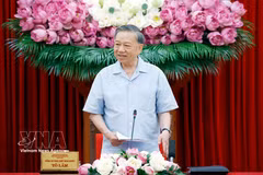Le secrétaire général du Parti et président de la République, To Lam. Photo: VNA
