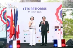 Nguyên Lôc Hà, vice-président du Comité populaire de Hô Chi Minh-Ville, et la consule générale de France à Hô Chi Minh-Ville, Emmanuelle Pavillon-Grosser, lors de l'événement. Photo: VNA