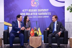 Le Premier ministre Pham Minh Chinh et le Sultan de Brunei Darussalam Haji Hassanal Bolkiah. Photo: VNA