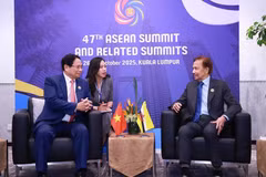 Le Premier ministre Pham Minh Chinh et le Sultan de Brunei Darussalam Haji Hassanal Bolkiah. Photo: VNA