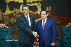 Le Premier ministre Pham Minh Chinh (à droite) et l’ambassadeur du Japon au Vietnam, Ito Naoki. Photo: VNA