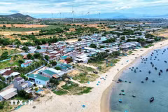 La zone de construction prévue pour la centrale nucléaire de Ninh Thuan 1. Photo : VNA