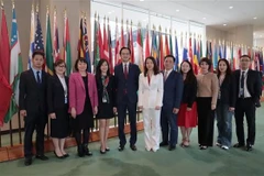 La délégation vietnamienne participe au vote. Photo : VNA