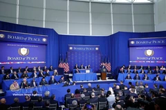 Le secrétaire général To Lam participe à la réunion inaugurale du Conseil de la paix sur Gaza aux États-Unis. Photo : VNA