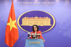 La porte-parole du ministère des Affaires étrangères, Pham Thu Hang.