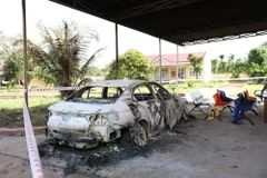 Scène de l'attaque terroriste menée dans la commune d'Ea Ktur, district de Cu Kuin, province de Dak Lak. Photo: Vietnam+