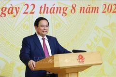 Le Premier ministre Pham Minh Chinh lors de l'événement. Photo: VNA