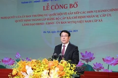 Le président de la République, Luong Cuong, s'exprime lors de l'événement. Photo: VNA