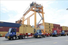 Le projet de construction des terminaux à conteneurs n°3 et 4, dont le maître d’ouvrage est la Société par actions du Port de Hai Phong (Hai Phong Port), comprend deux quais d’une longueur totale de 750 mètres, avec une profondeur de -16 mètres. Photo: VNA