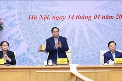 Le Premier ministre Pham Minh Chinh préside la sixième réunion du Comité national de pilotage de la mise en œuvre des engagements du Vietnam pris lors de la COP26. Photo: VNA