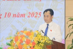 Trinh Viêt Hung, membre suppléant du Comité central du Parti et secrétaire du Comité du Parti de la province de Lao Cai pour le mandat 2025–2030, a été désigné au poste de président du Conseil populaire provincial. Photo: VNA