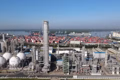 L'usine chimique Hyosung, une entreprise à capitaux sud-coréens, est située dans le quartier de Tan Phuoc, à Hô Chi Minh-Ville. Photo: VNA
