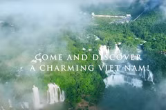 Une image faisant la promotion des destinations vietnamiennes sur CNN International fin 2024.