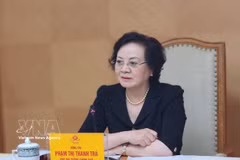 La vice-Première ministre Pham Thi Thanh Tra, cheffe du Comité de pilotage national chargé de la recherche, de la collecte et de l’identification des restes de martyrs. Photo: VNA