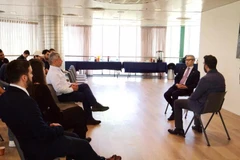 L’ambassadeur du Vietnam en Israël, Ly Duc Trung, au colloque organisé par l’Université de Haïfa. Photo: VNA