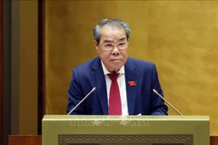 Le président de la Commission des pétitions et de la supervision de l’Assemblée nationale, Duong Thanh Binh à la 10e session de l’Assemblée nationale. Photo: VNA
