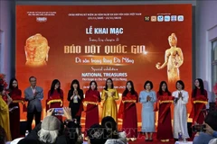 Ouverture de l'exposition « Trésors nationaux – patrimoine au cœur de Da Nang » à Da Nang. Photo: VNA