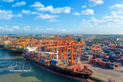 Port de Chua Ve, à Hai Phong. Photo: VNA