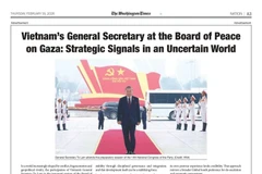 Capture de l'article publié par The Washington Times le 19 février. Photo : VNA 