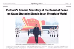 Capture de l'article publié par The Washington Times le 19 février. Photo : VNA 