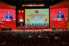 Le Premier ministre Pham Minh Chinh s'exprime lors de la séance préparatoire du 1er Congrès de l’organisation du Parti du gouvernement pour le mandat 2025–2030. Photo: VNA